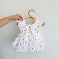 Summer Lightweight Baby Girl Clothes, Newborn Summer Outfit, Romper, Crawling Suit, Princess Bodysuit, Cherry Dress